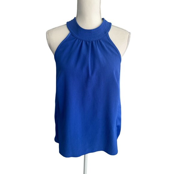JOHNSTON & MURPHY Blue Button Collar Tank Top Size XS - Picture 3 of 6